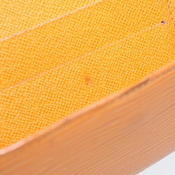 LOUIS VUITTON Epi Portefeuille Elise Wallet Orange Mandarin M6348H LV Auth 82176 - Picture 11 of 15